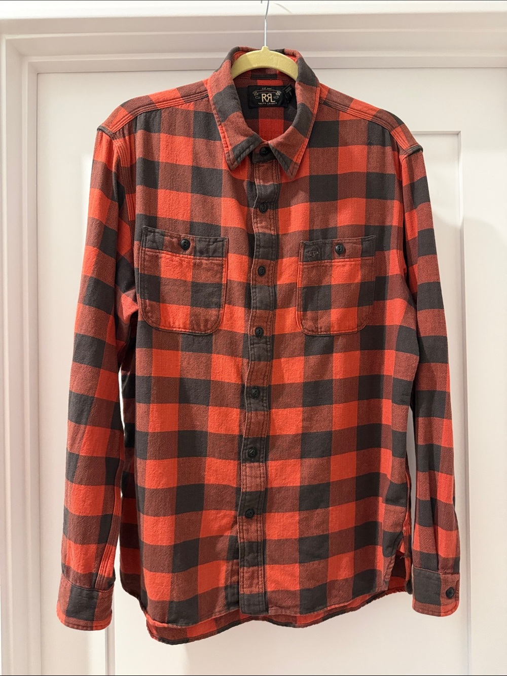 Ralph Lauren Double RL Red & Black Buffalo Plaid Flannel Shirt